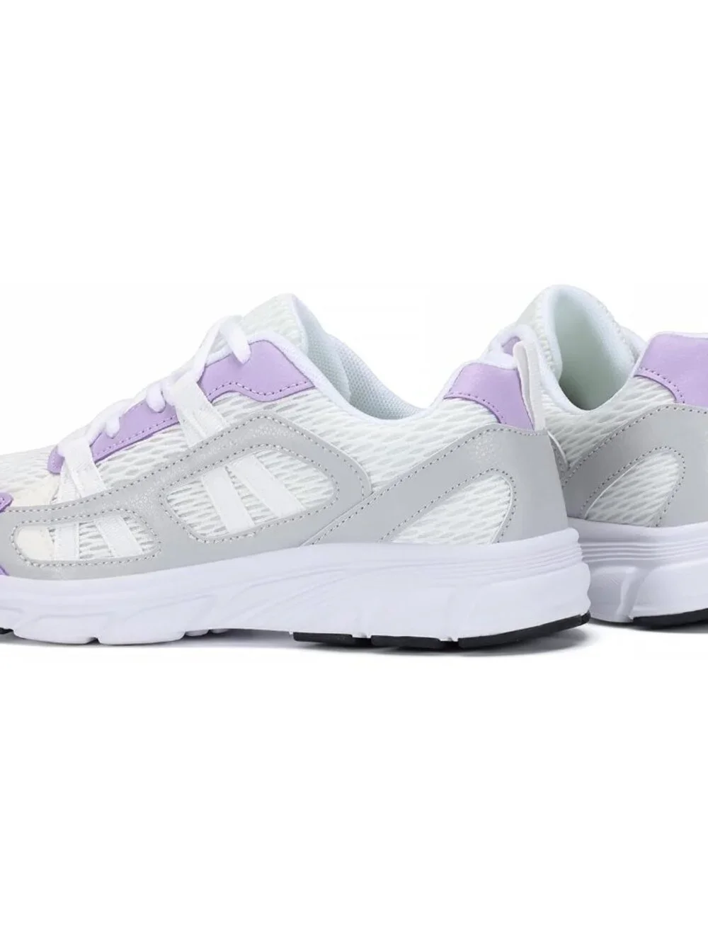 Women's Purple White Walking Shoes Comfortable Running Casual Tennis Sneakers
